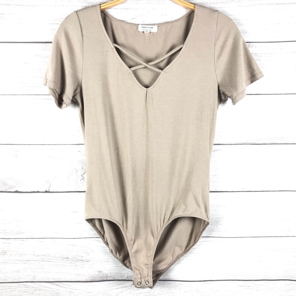 Heart & Hips Strappy One Piece Bodysuit Size M